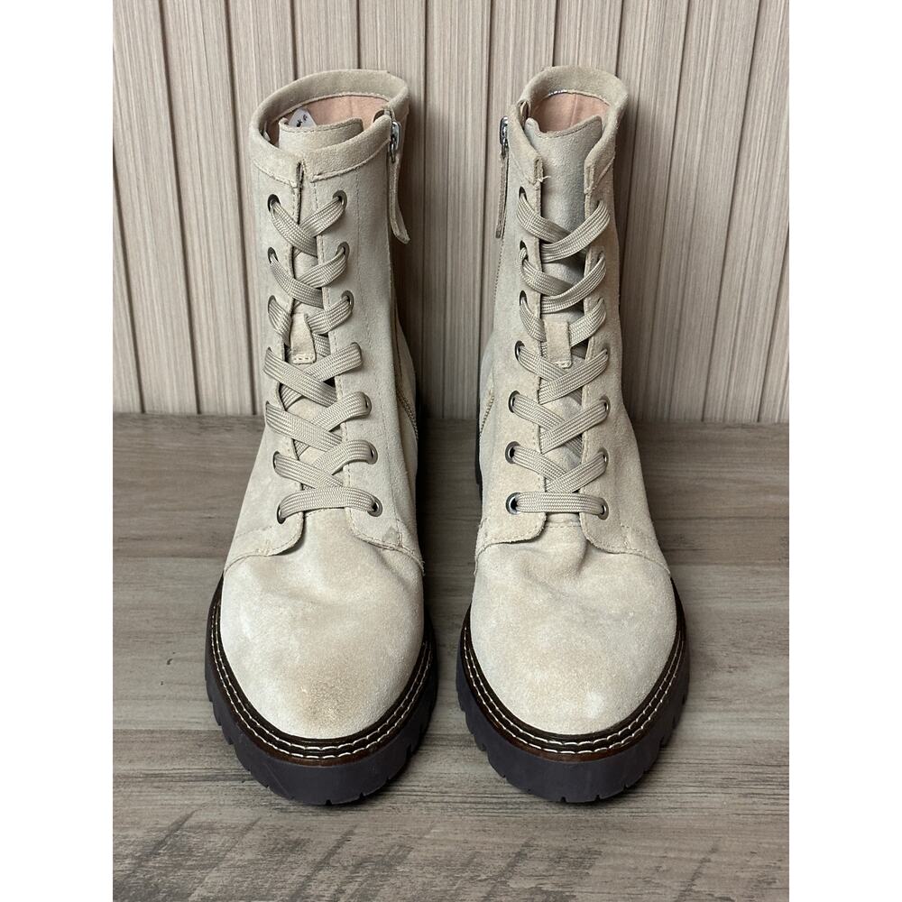 Nordstrom Nomoonie-Lea Tan Suede Lace-Up Ankle Boots Women’s Size 9M - Picture 9 of 9
